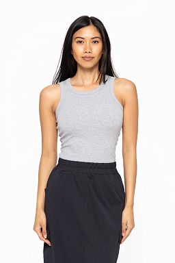 Essential Micro-Ribbed Athleisure Heather grey
