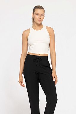 Essential Micro-Ribbed Racer Athleisure Natural