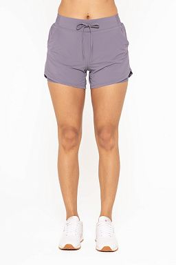 Lined Athleisure with Curved Hemline Grey 23