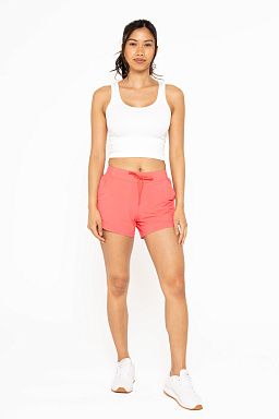 Lined Athleisure with Curved Hemline Paradise pink