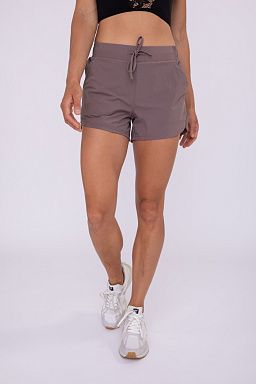 Lined Athleisure with Curved Hemline