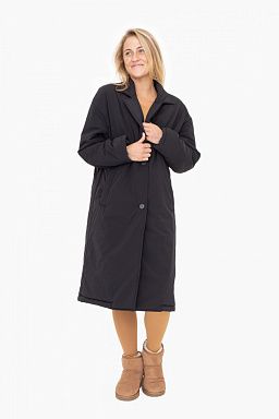 Longline Insulated Button Coat