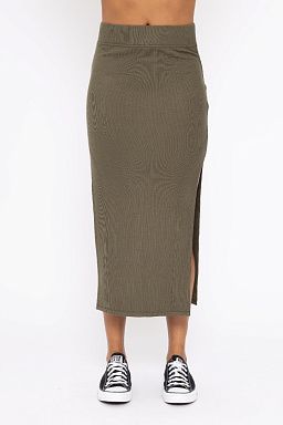 Ribbed High Waisted Ivy green