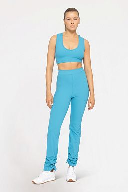 RIBBED V-NECK & Active Blue jay set