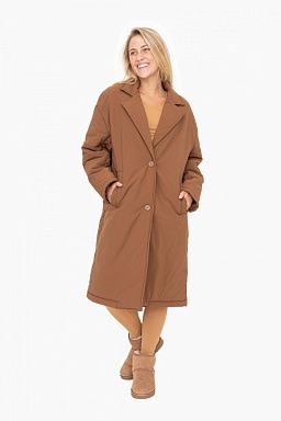 Longline Insulated Button Coat