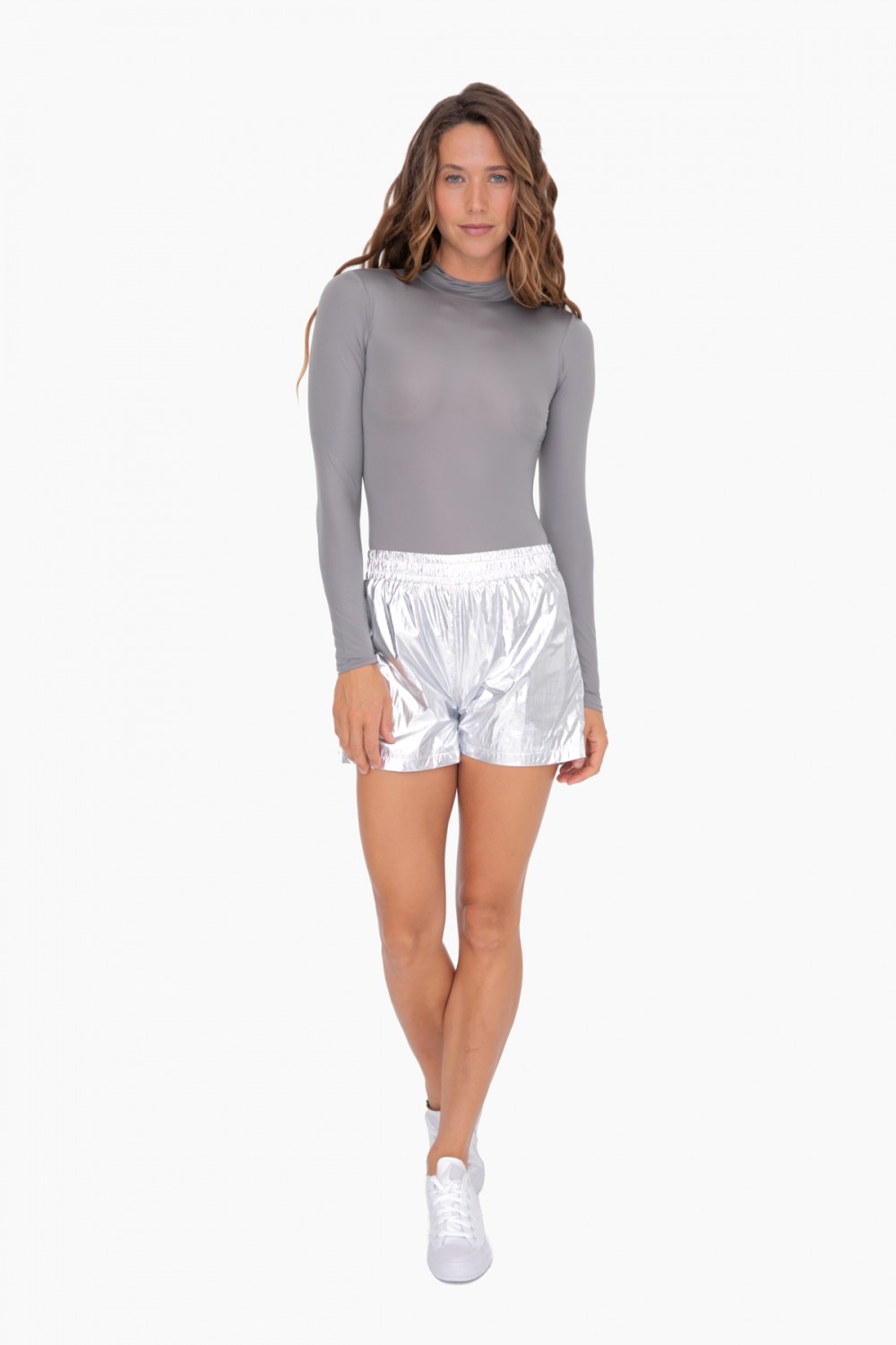 Retro & Metallic Mock Neck set