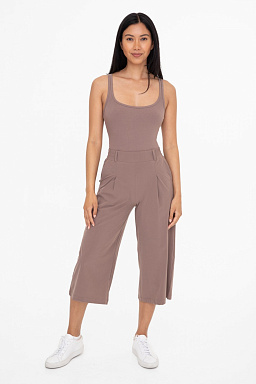 Tailored Flare & Square Neck Ribbed set